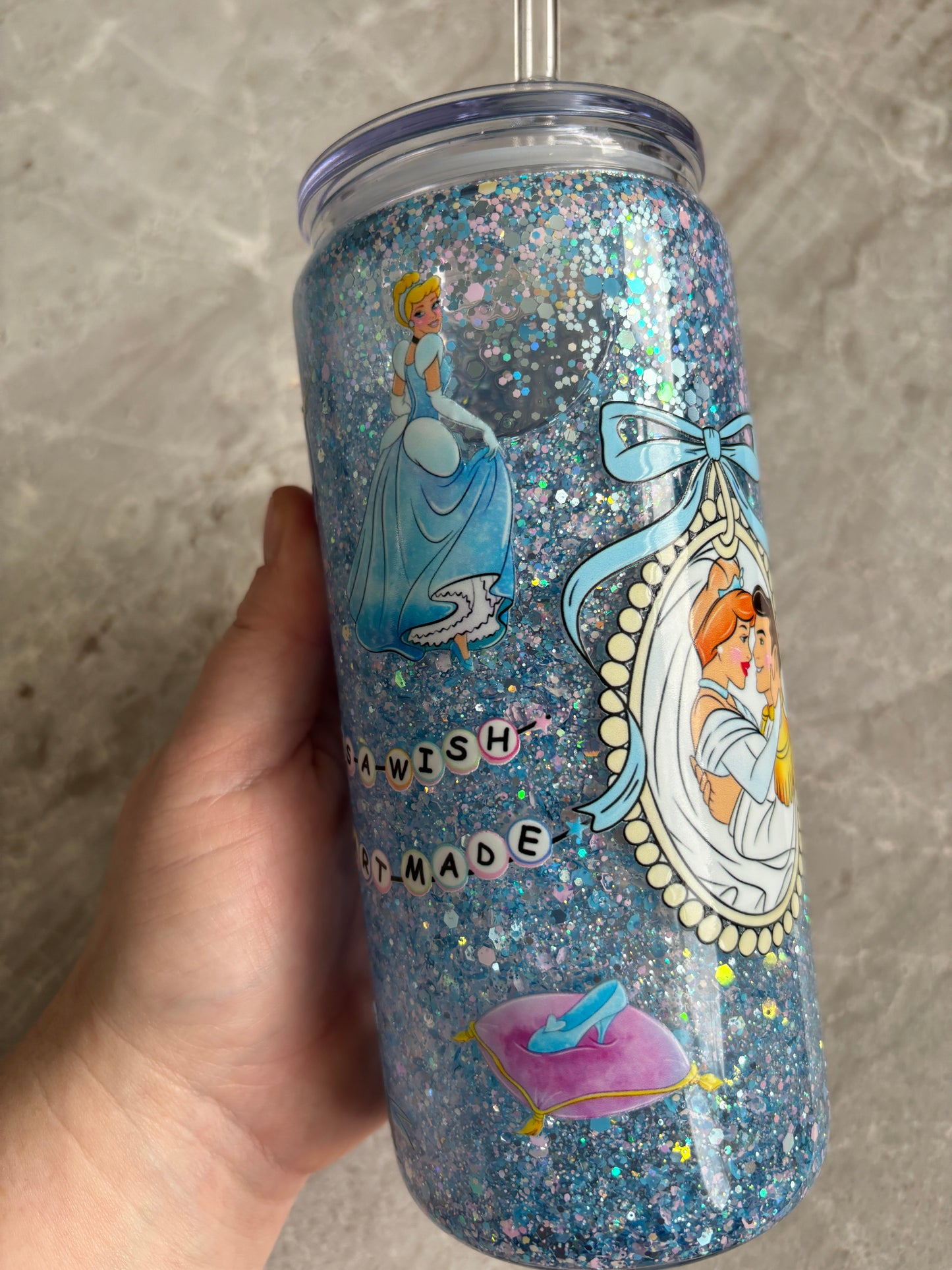 Princess Glass Snow Globe (view description)