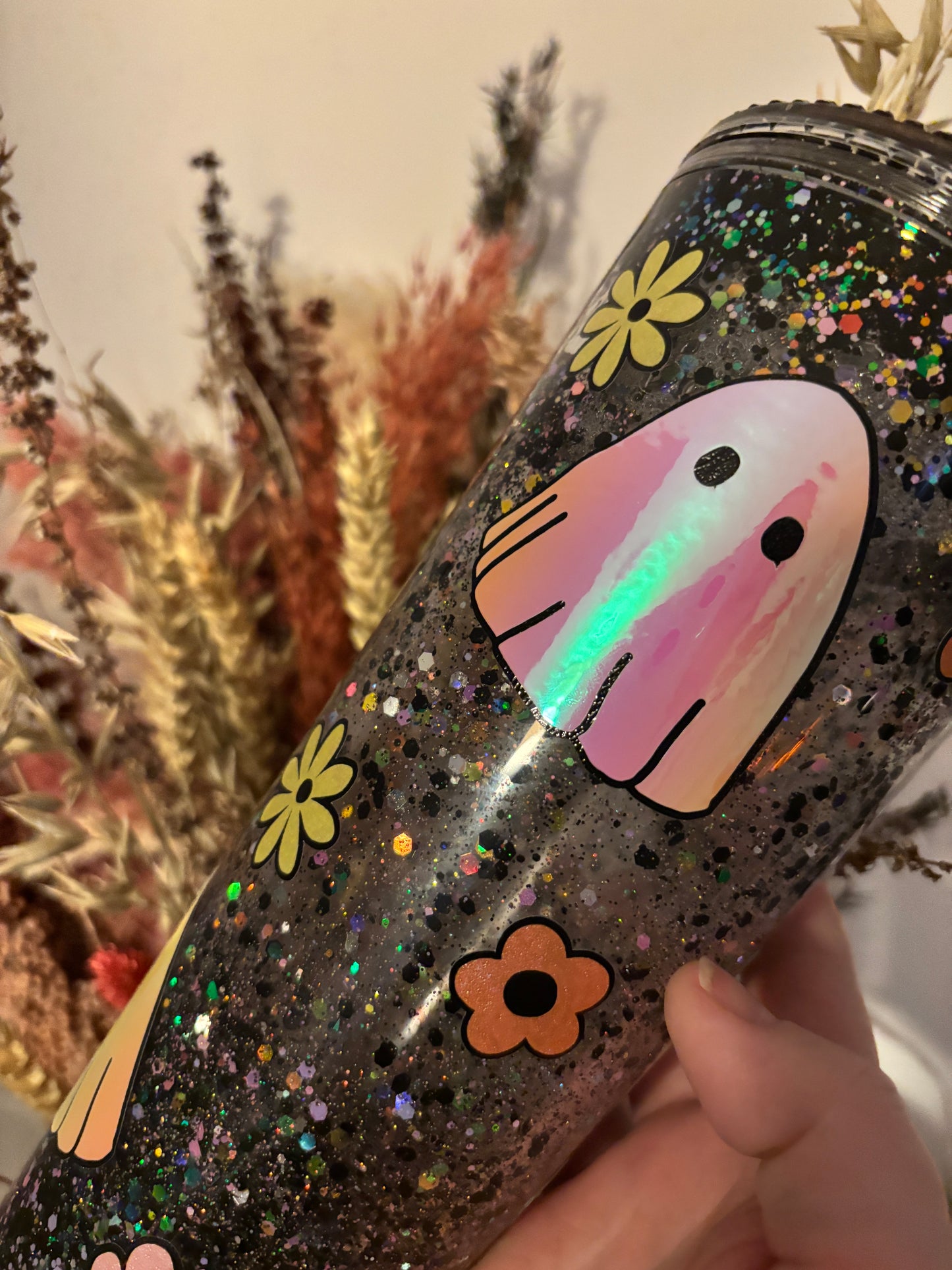 Cutie Ghosts Snow Globe Tumbler