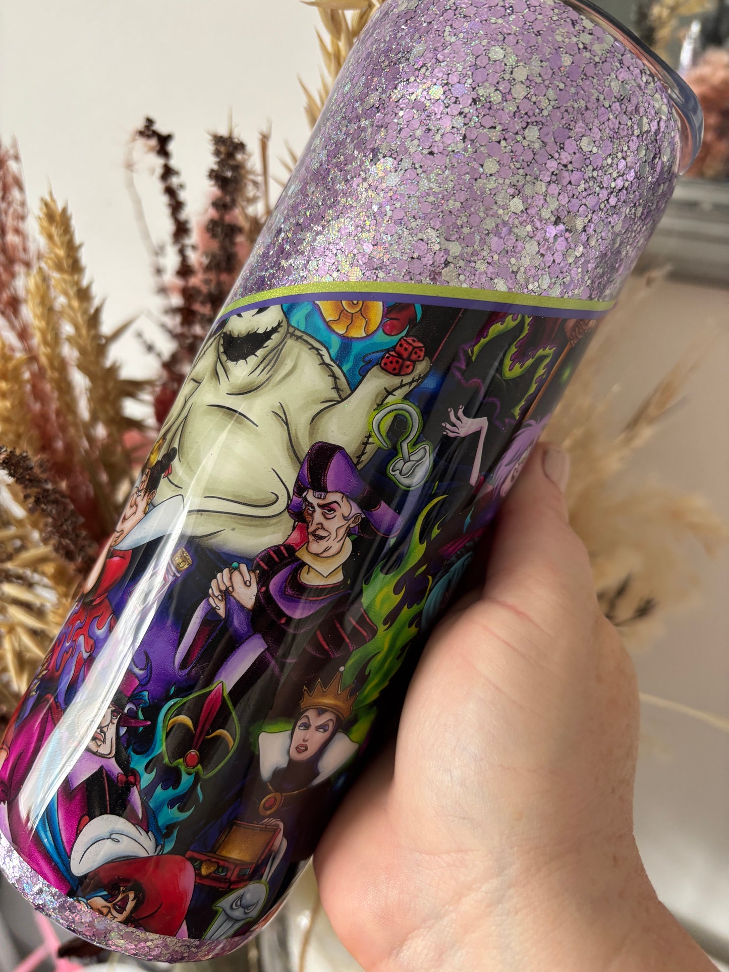 Villain Glitter Metal Tumbler