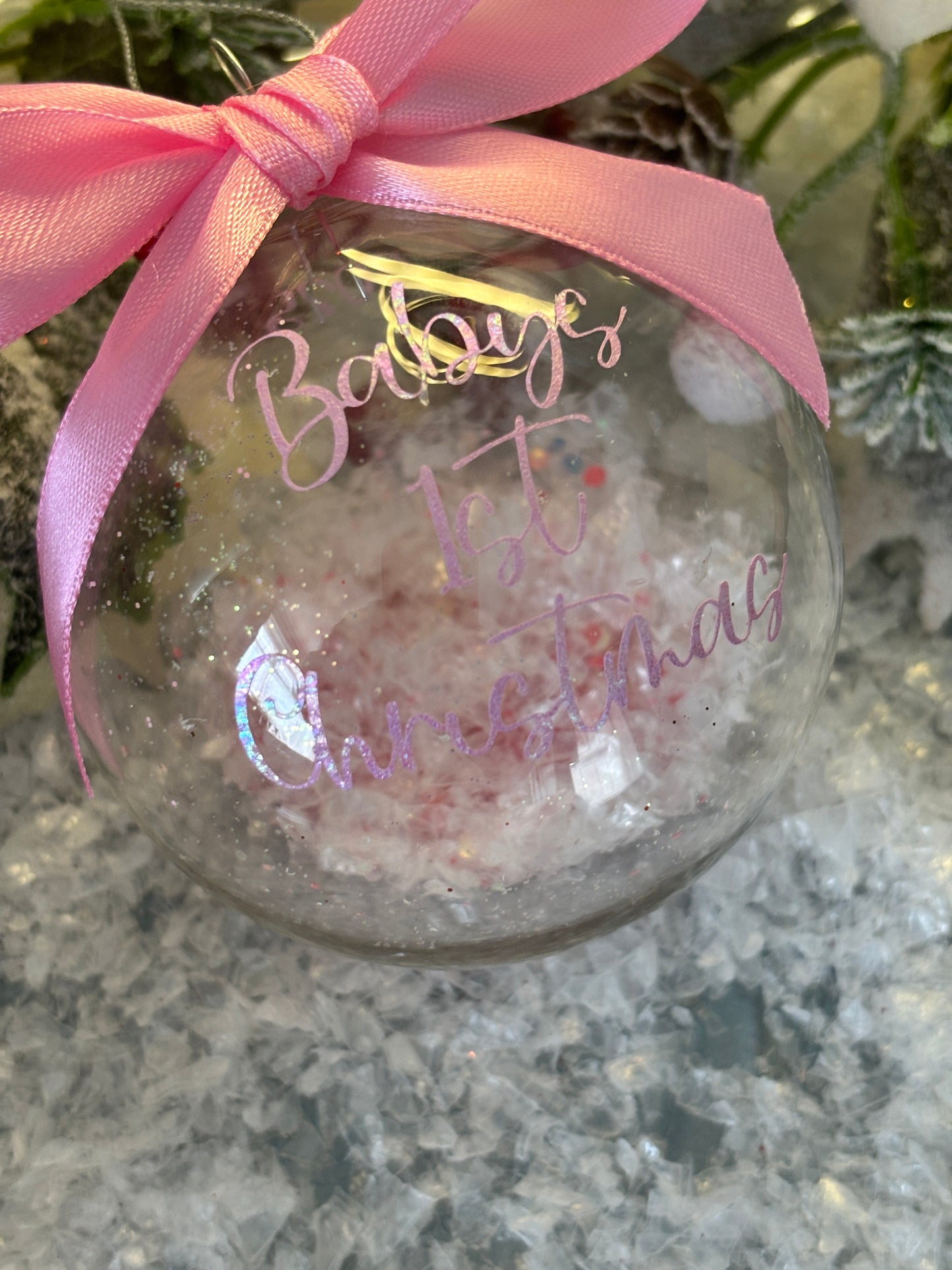 Baby’s First Christmas Glass Baubles