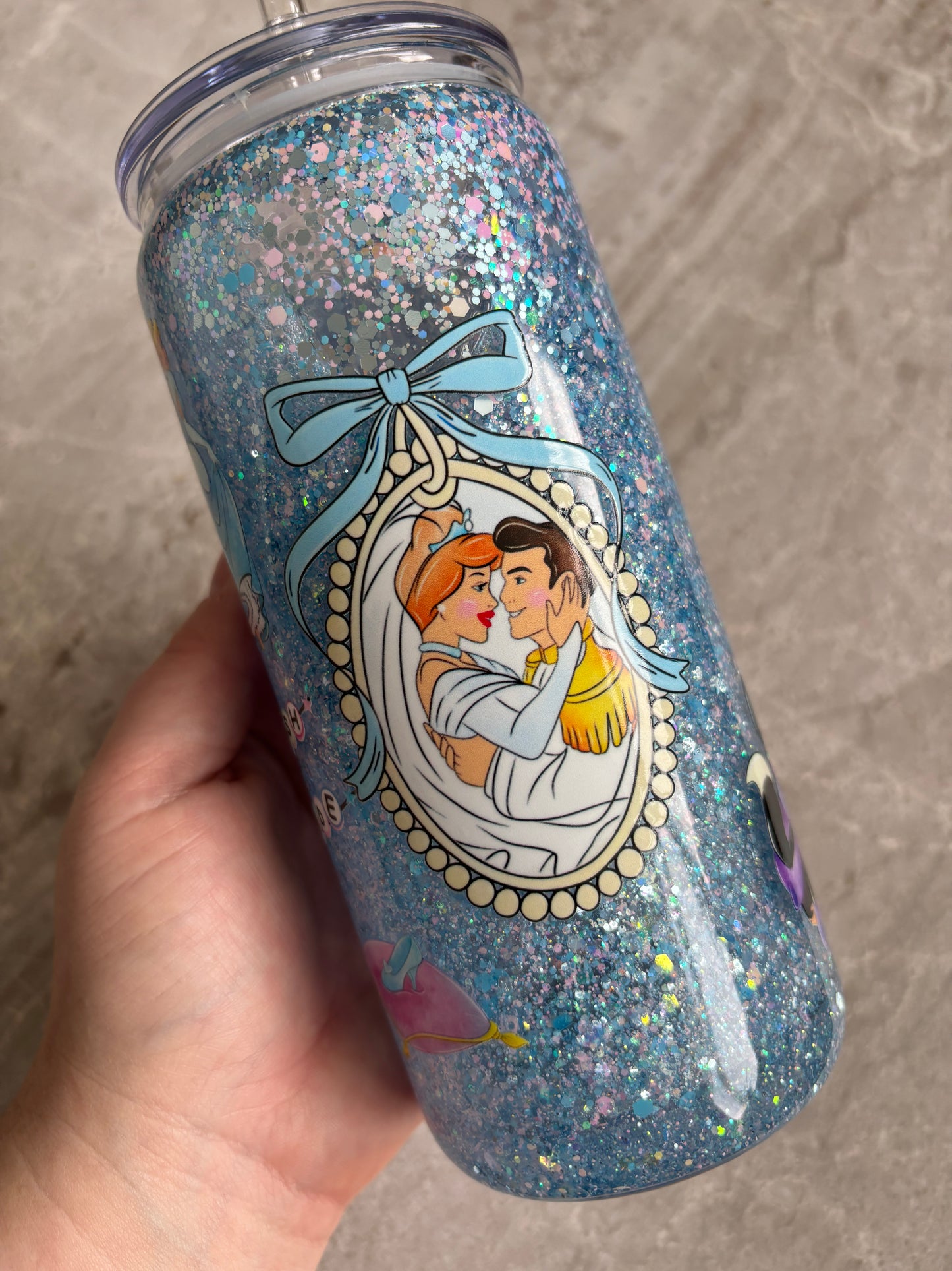 Princess Glass Snow Globe (view description)