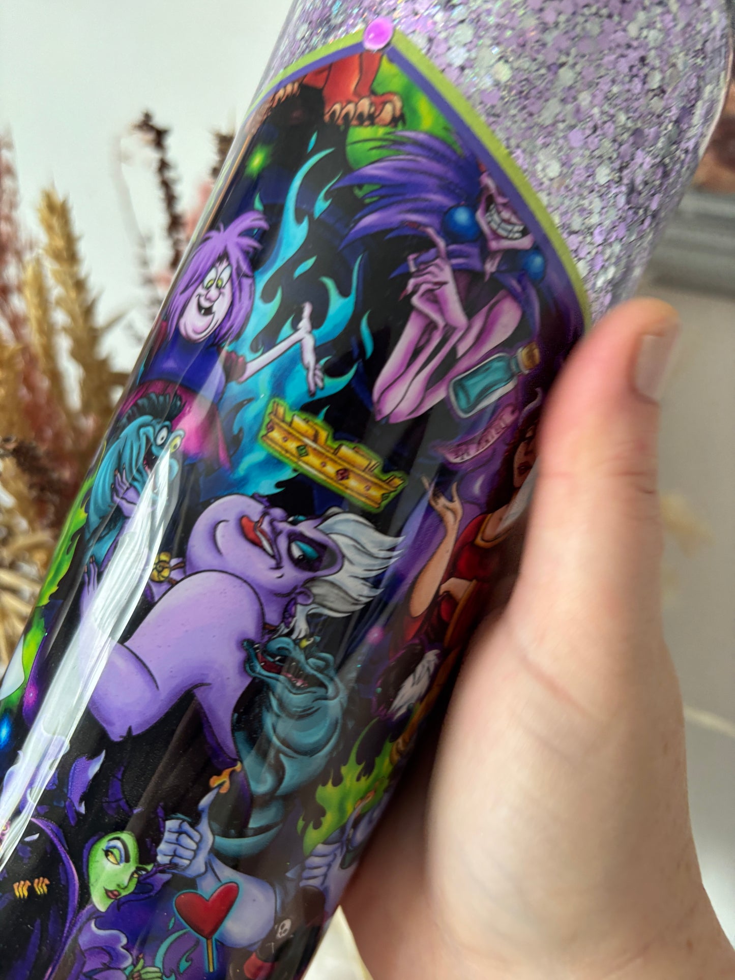 Villain Glitter Metal Tumbler
