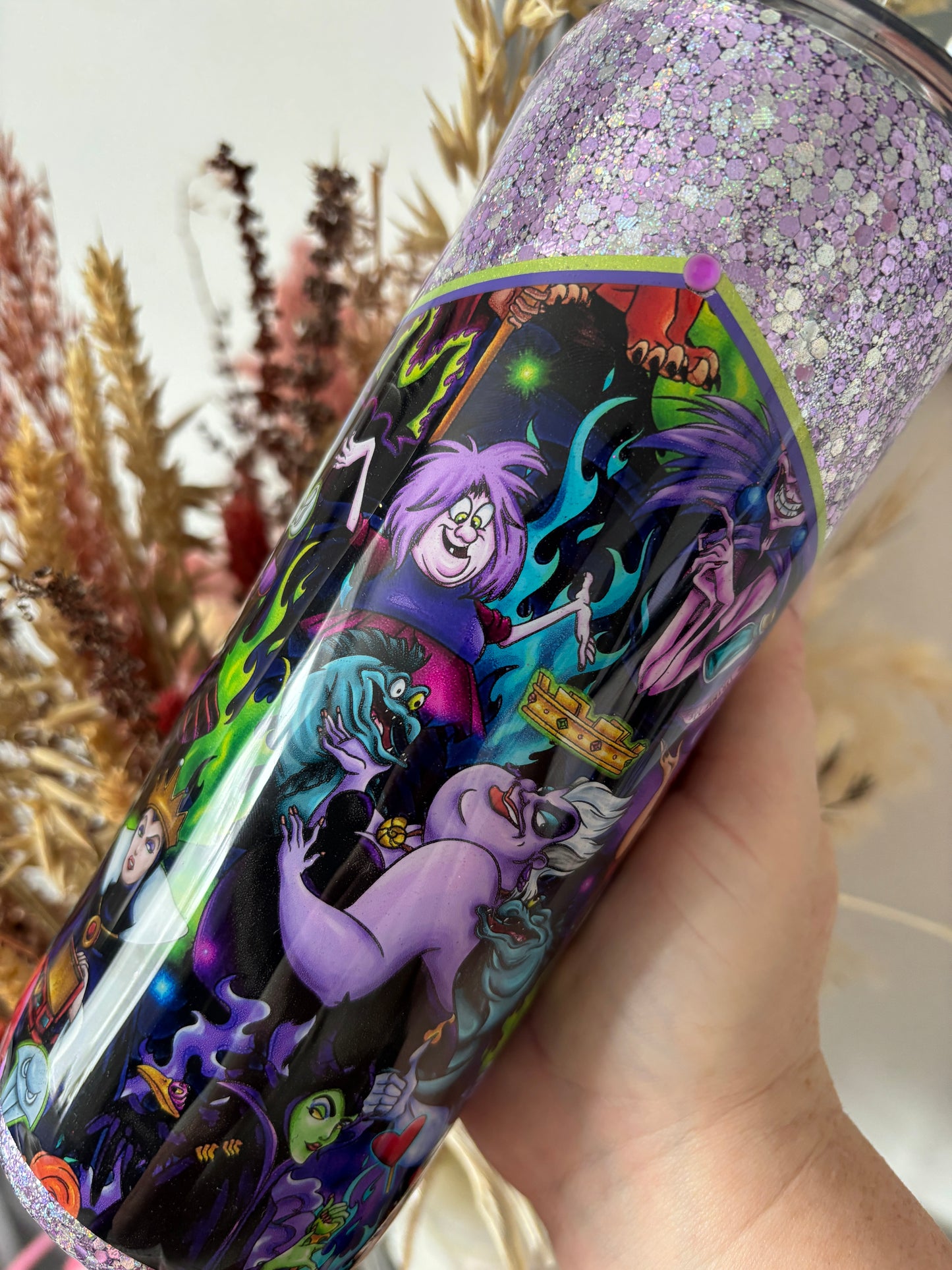 Villain Glitter Metal Tumbler