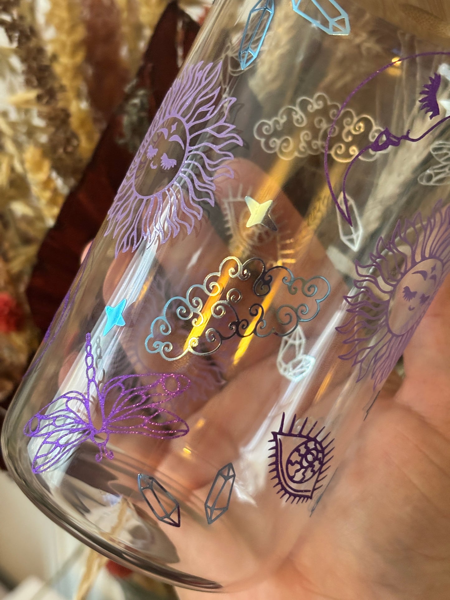 Celestial Libby Glass Can