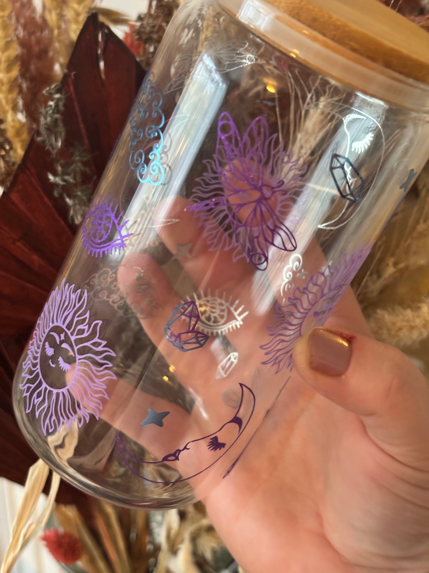 Celestial Libby Glass Can