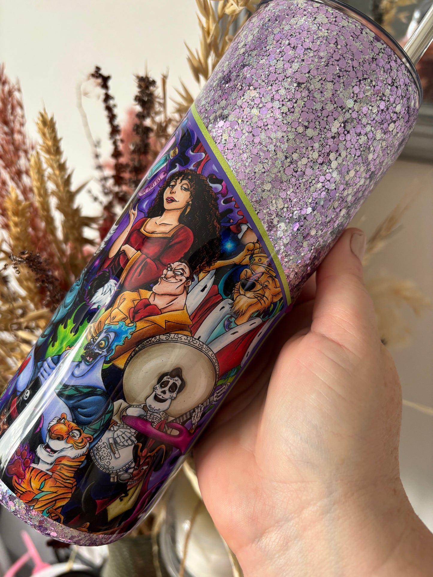 Villain Glitter Metal Tumbler