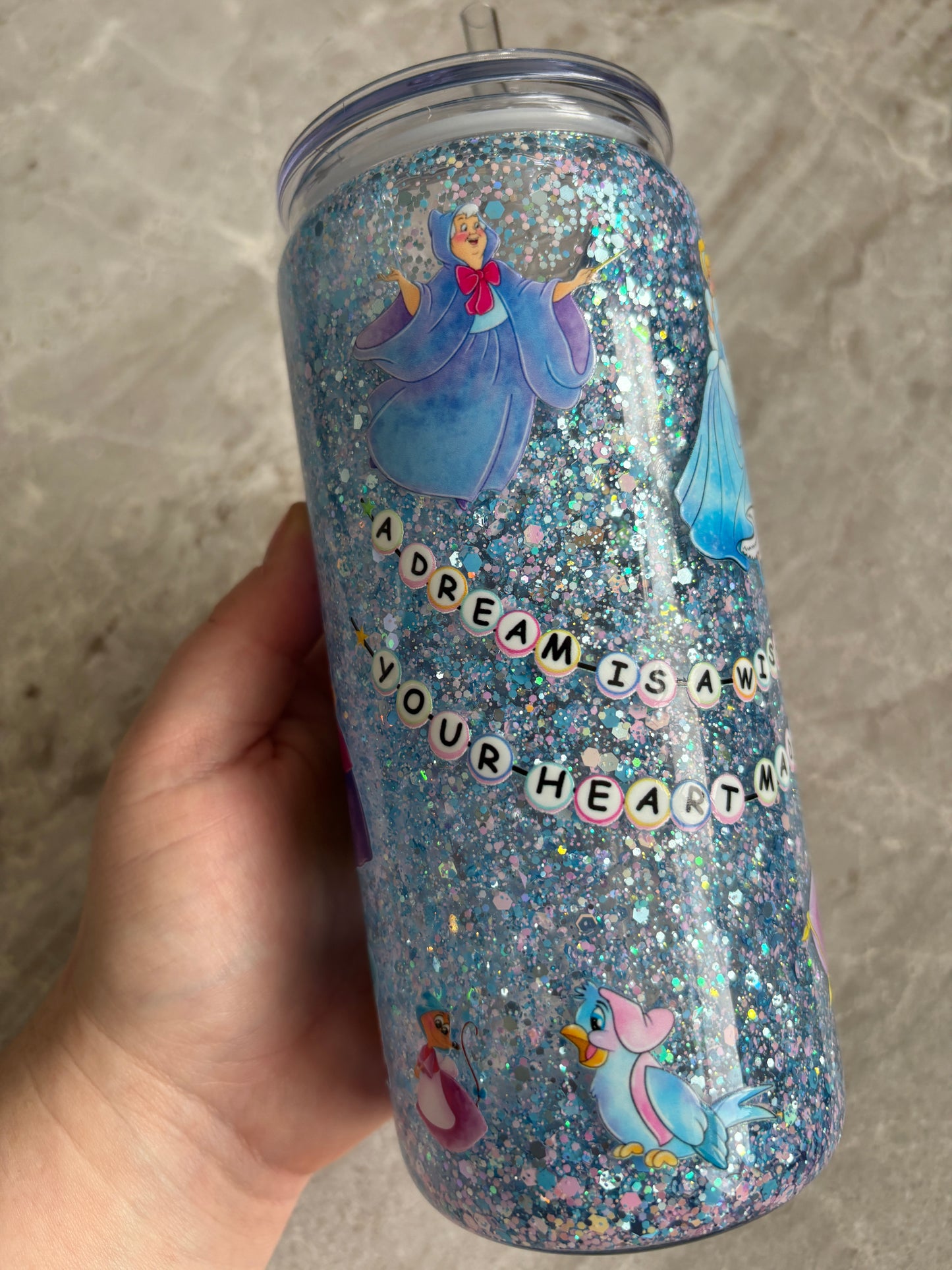 Princess Glass Snow Globe (view description)