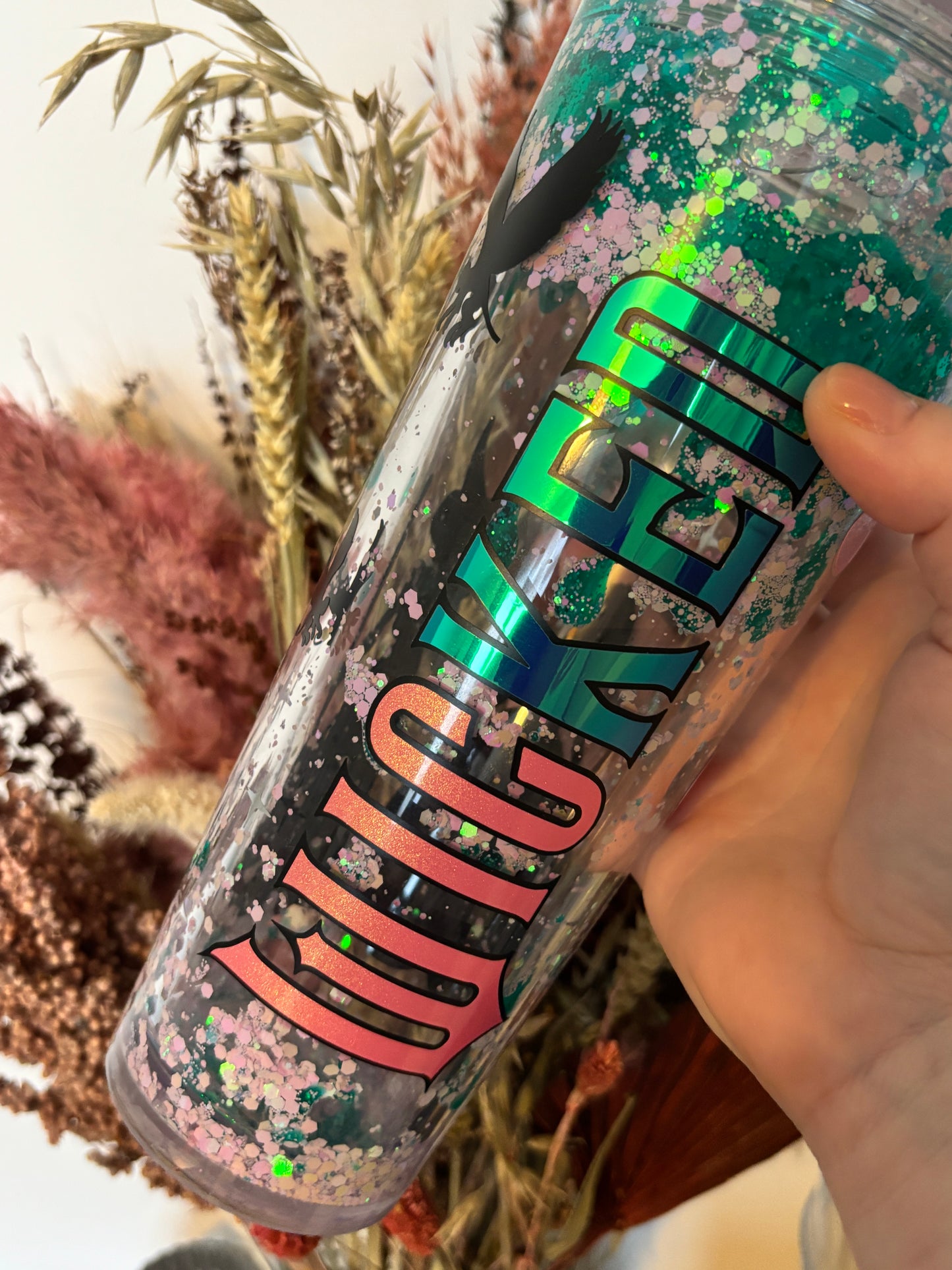 Best Friend’s Acrylic Snow Globe Tumbler