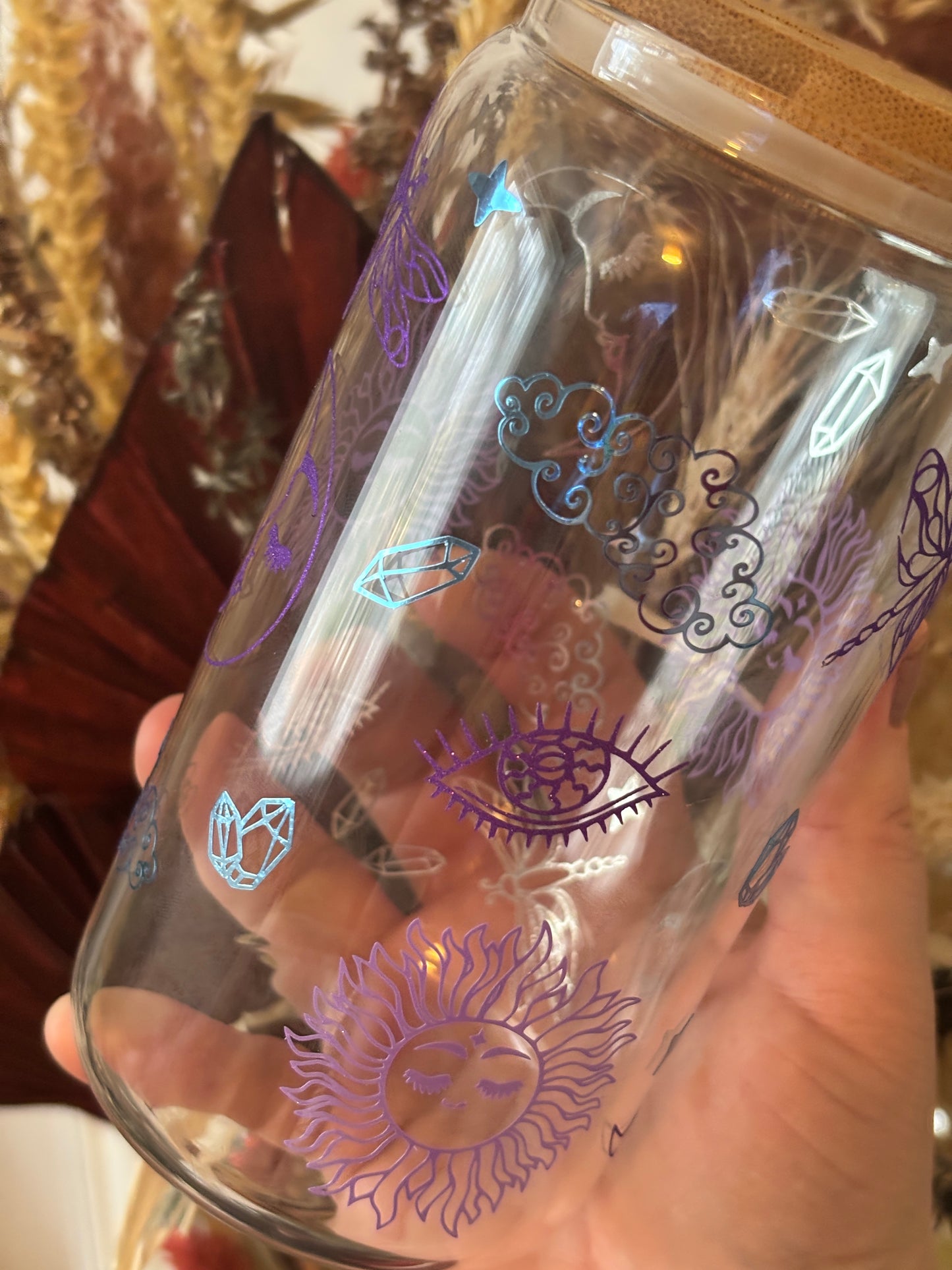 Celestial Libby Glass Can