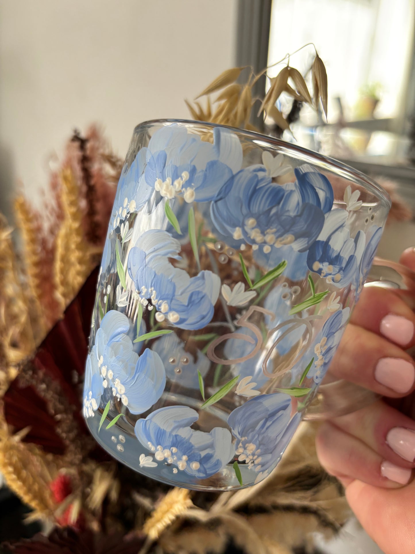 Hand Painted Birthday Glassware