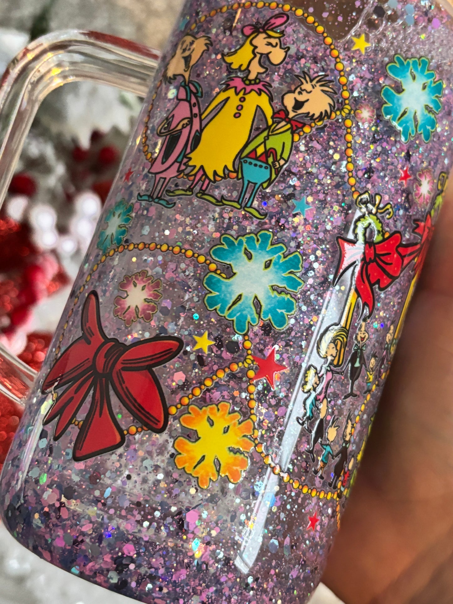 Grinch Glass Snow Globe