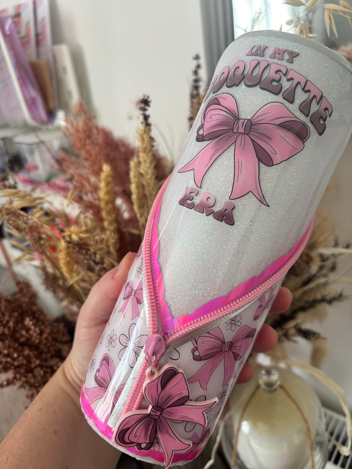 Bow Metal Zipper Tumbler
