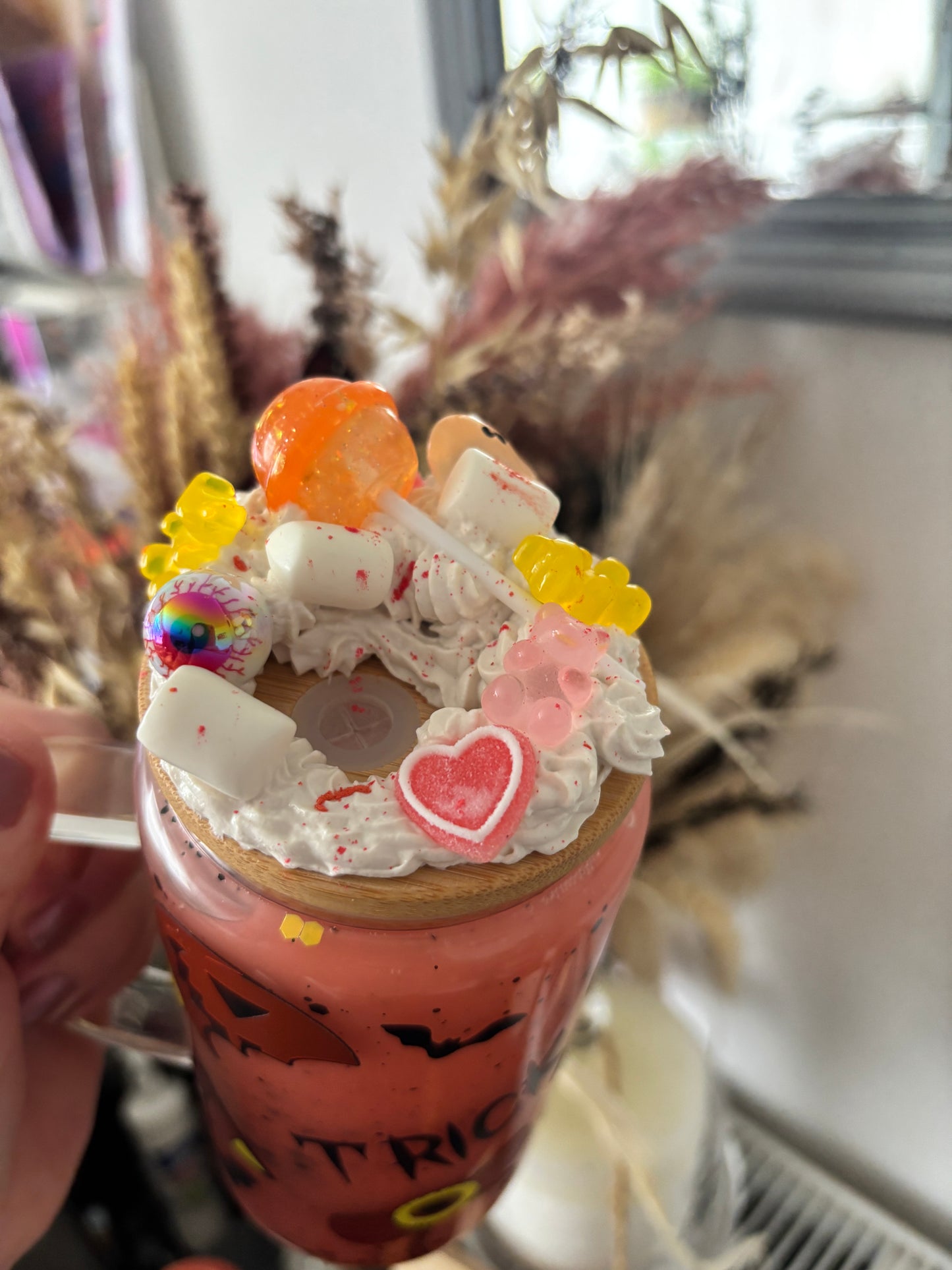 Trick or Treat Glass Handled Tumbler