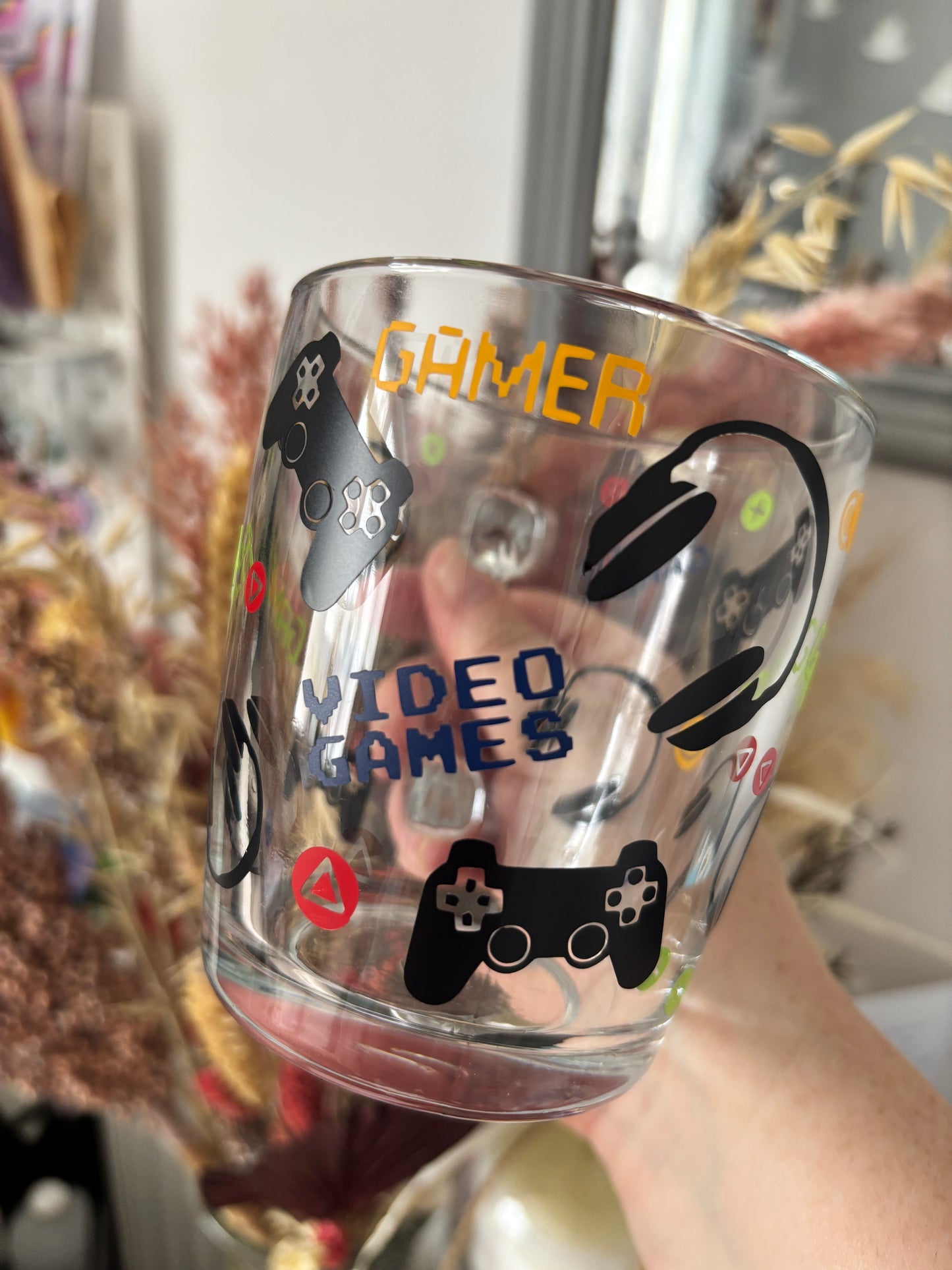 Gamer Glass Handled Mug