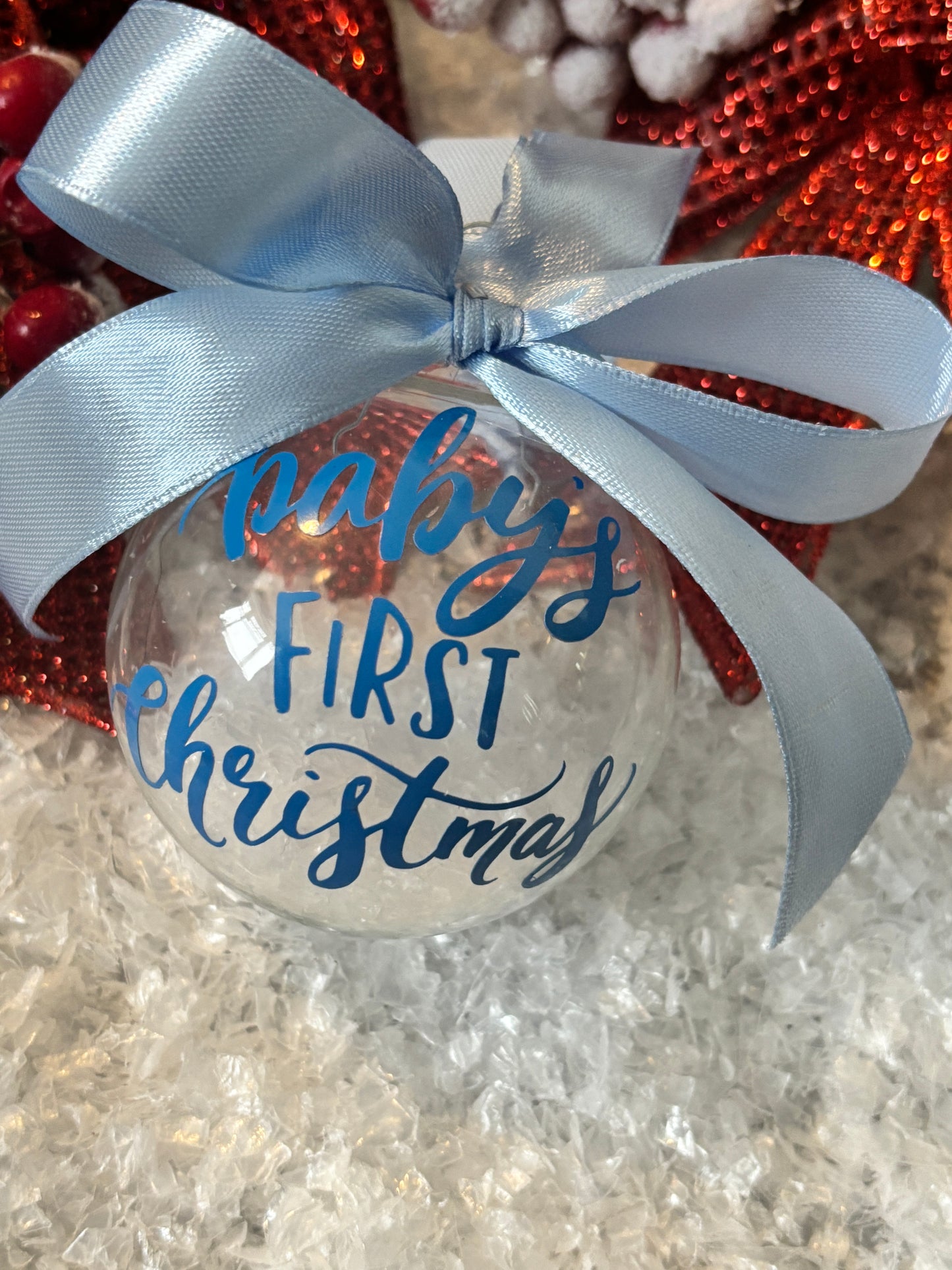 Baby’s First Christmas Glass Baubles