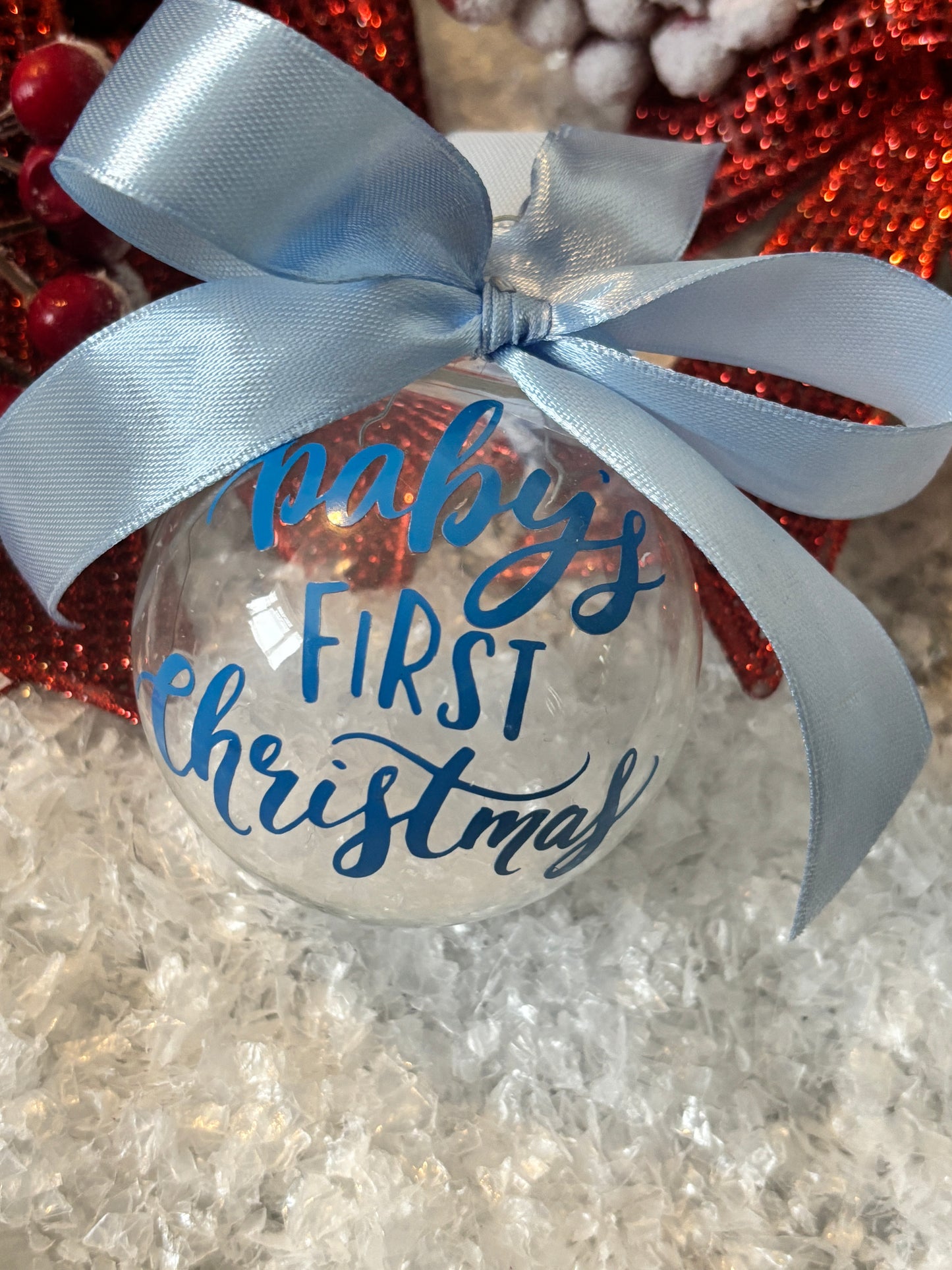 Baby’s First Christmas Glass Baubles