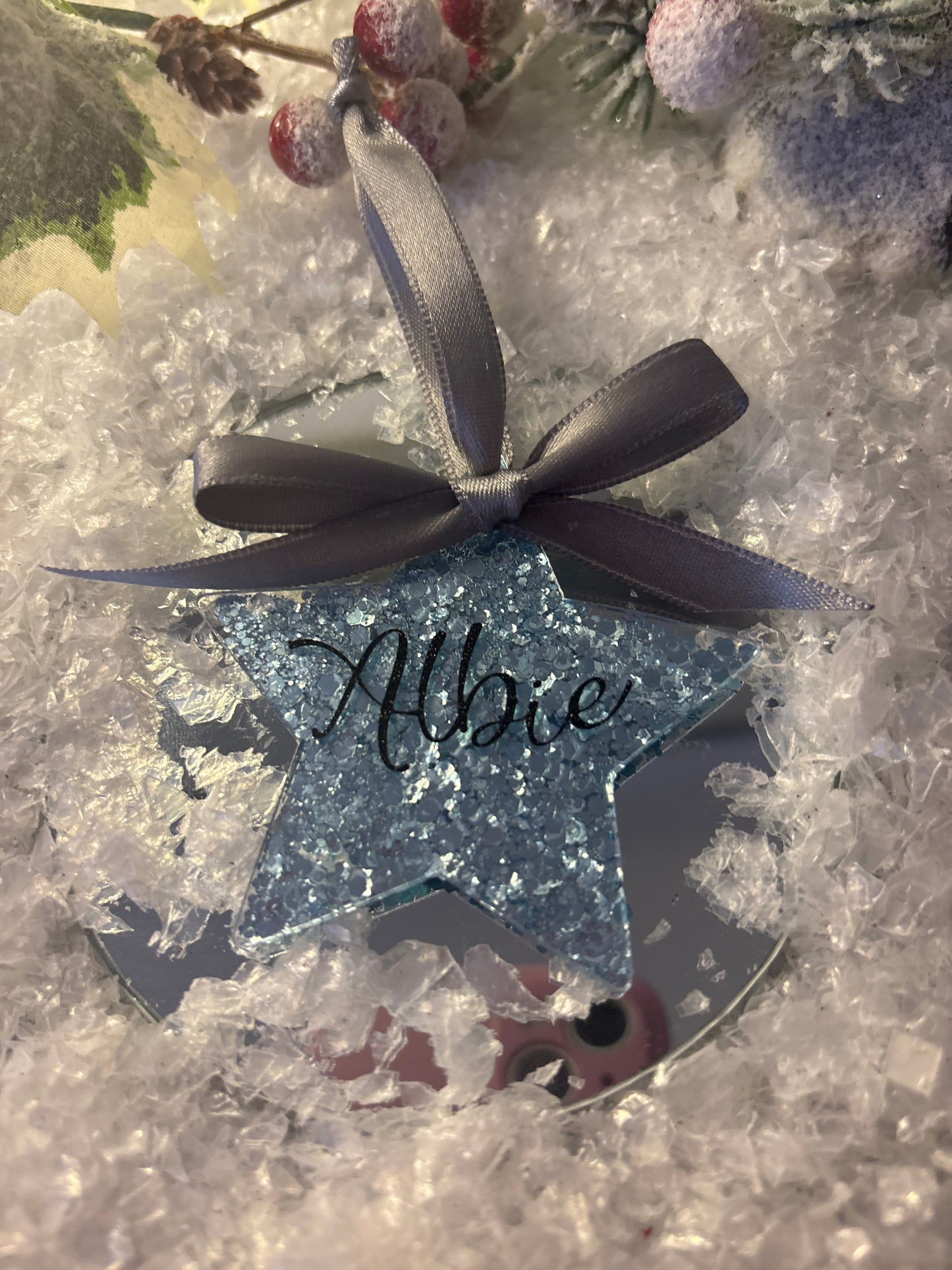 Custom Shaped Acrylic Disc Bauble