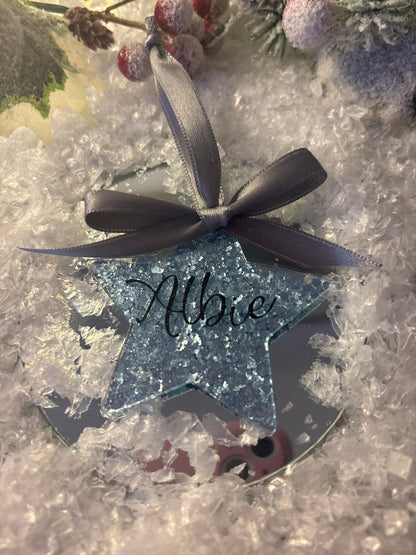 Custom Shaped Acrylic Disc Bauble