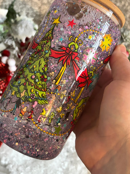 Grinch Glass Snow Globe
