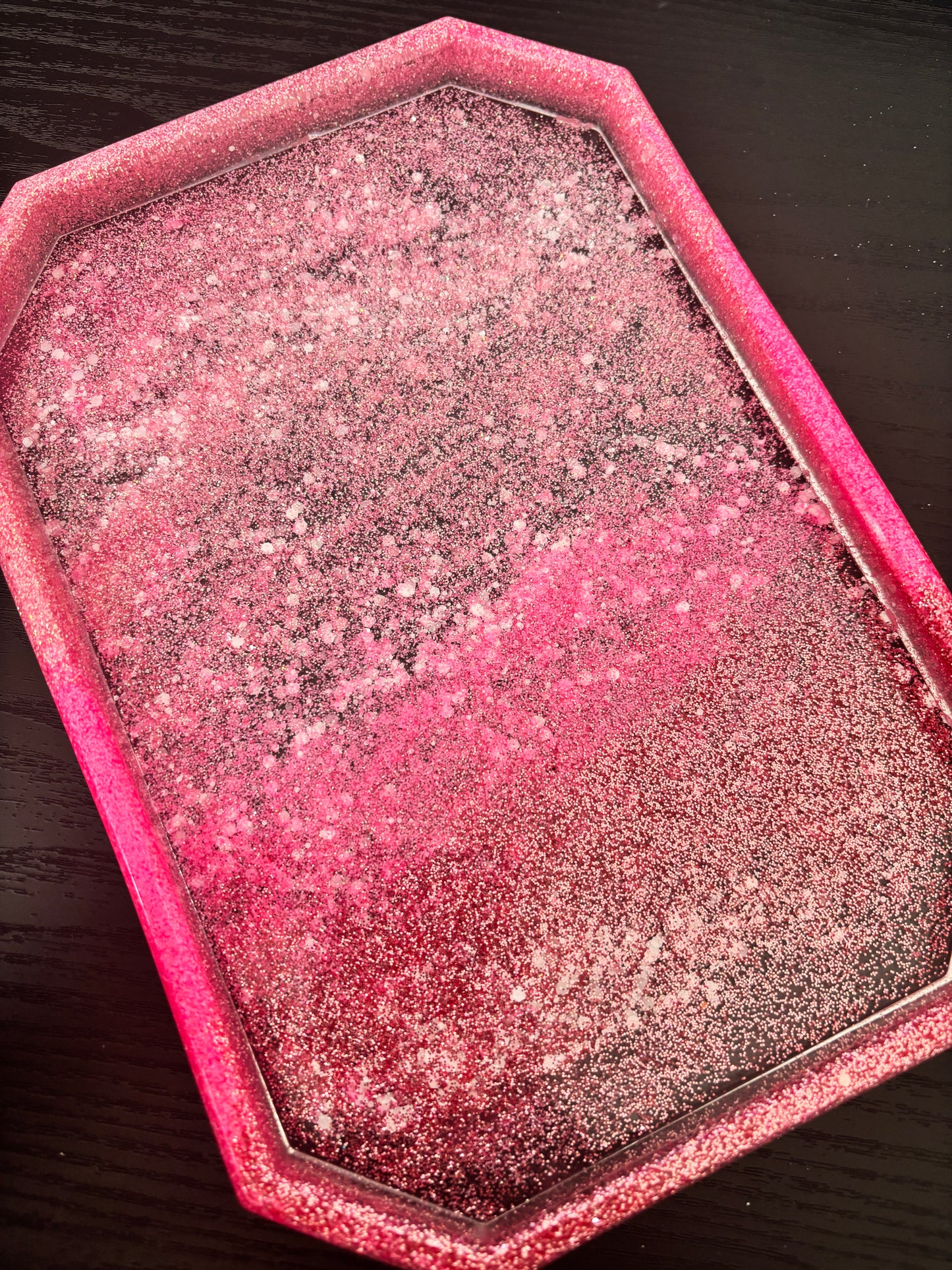 Splash Glitter Large Resin Tray