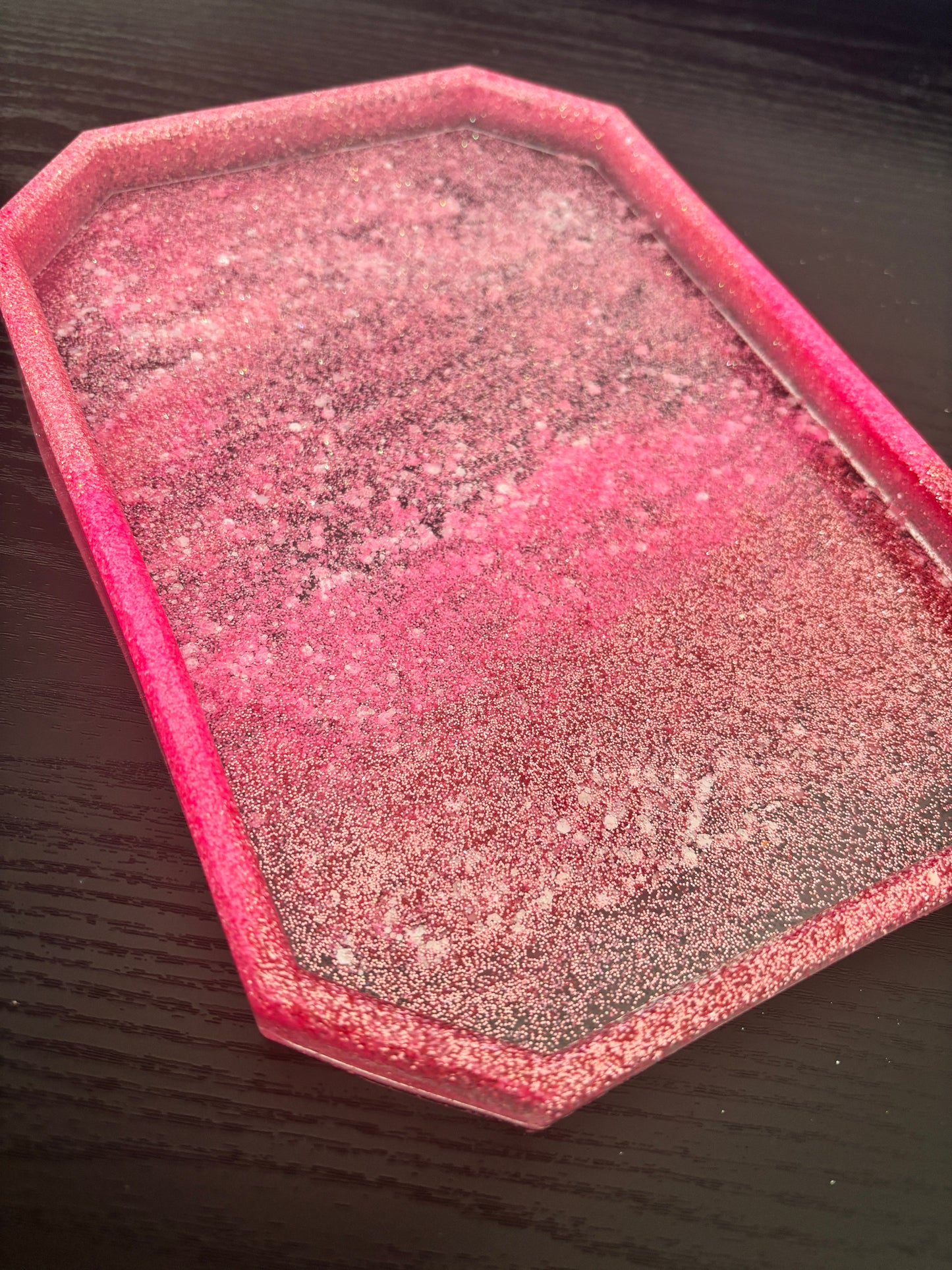Splash Glitter Large Resin Tray