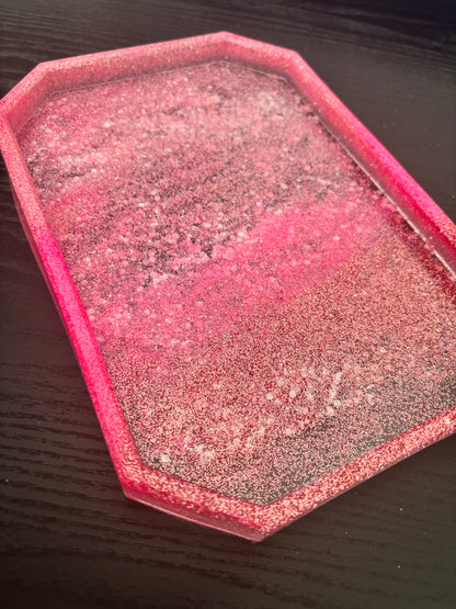 Splash Glitter Large Resin Tray