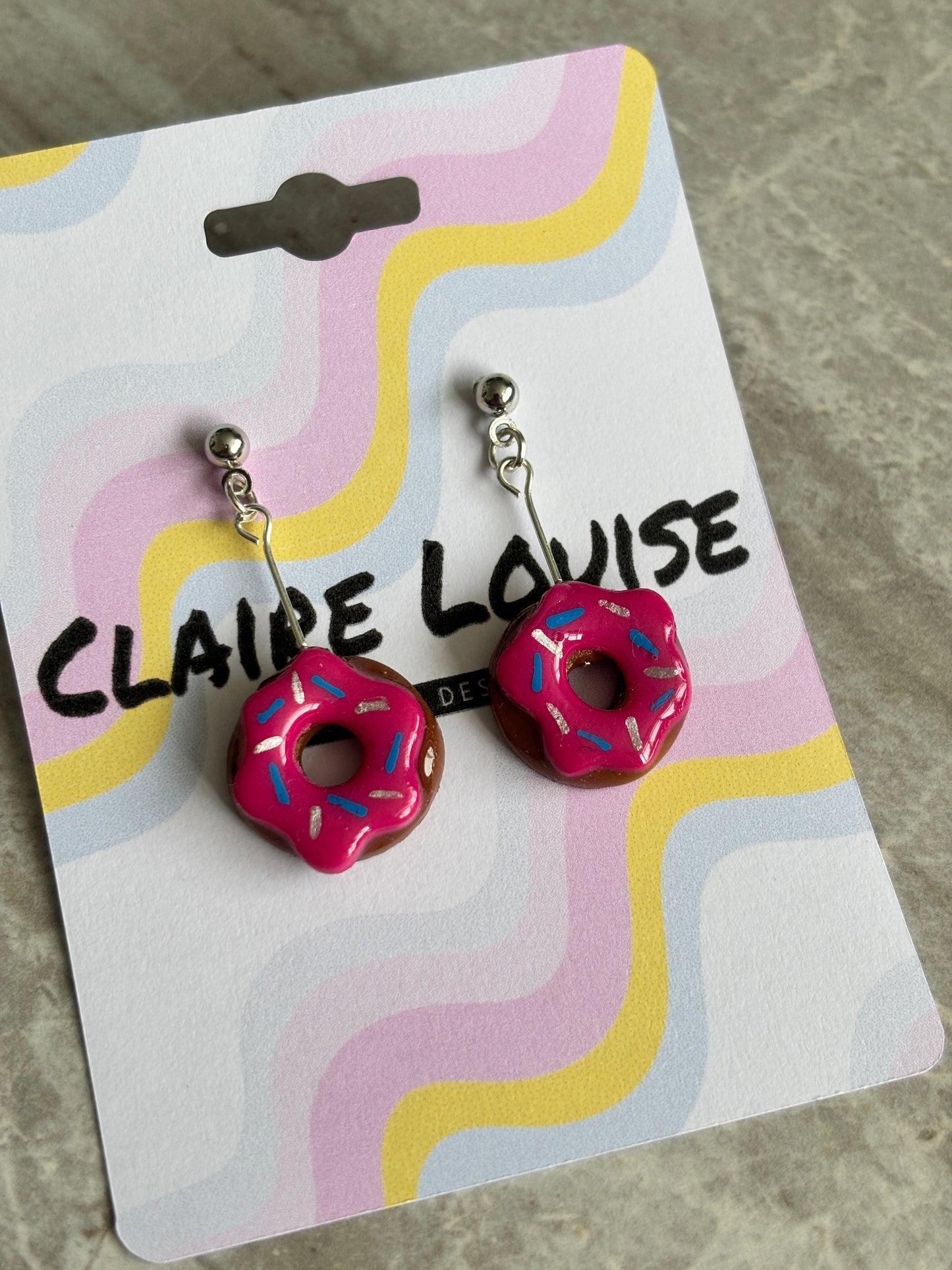 Doughnut Dangle Earrings