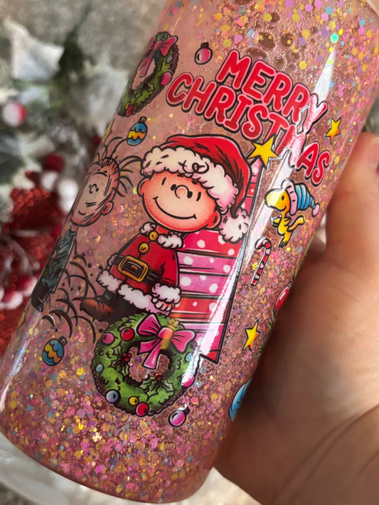 Charlie Christmas Glass Snow Globe