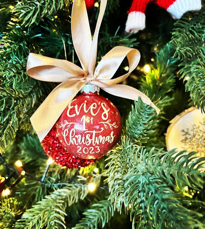 Baby’s First Christmas Glass Baubles