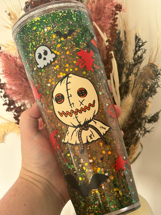 Trick Treat Acrylic Snowglobe Tumbler