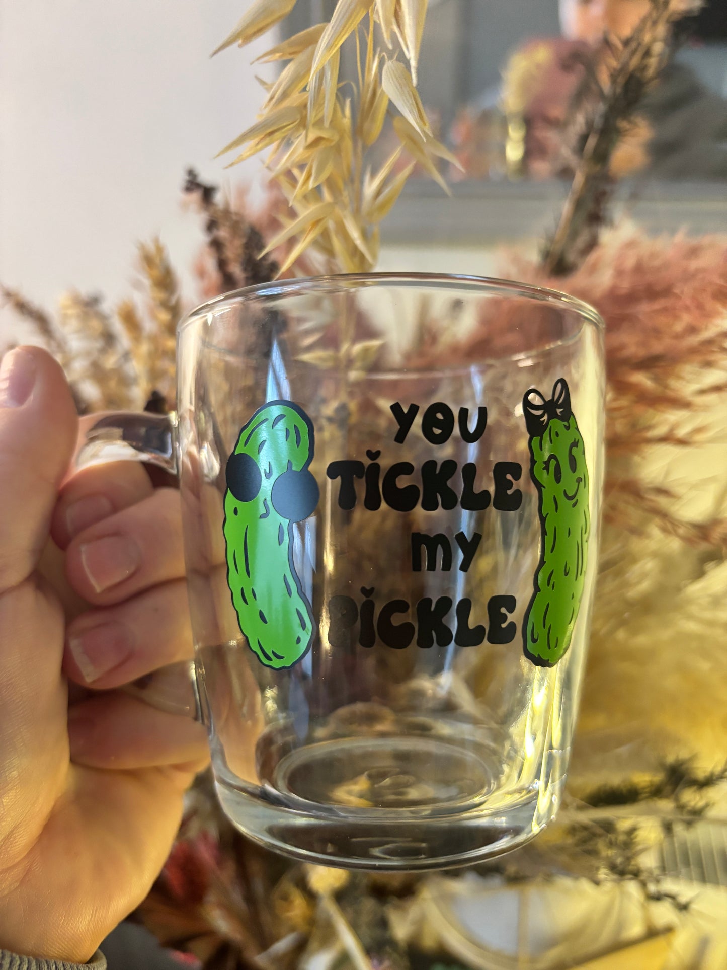You Tickle My Pickle Glass Mug