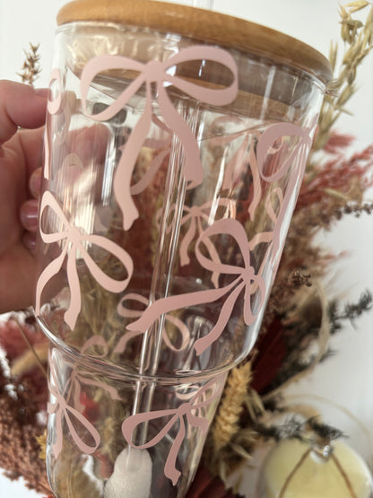 Glass Stanley Cup with Glass Straw