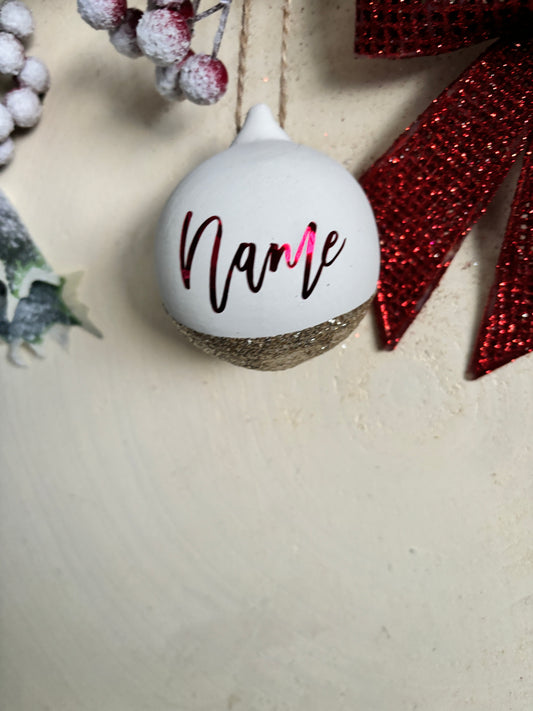 Ceramic Name Bauble