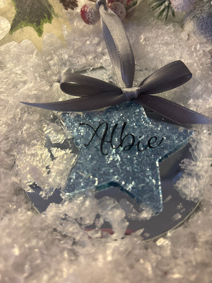 Custom Shaped Acrylic Disc Bauble