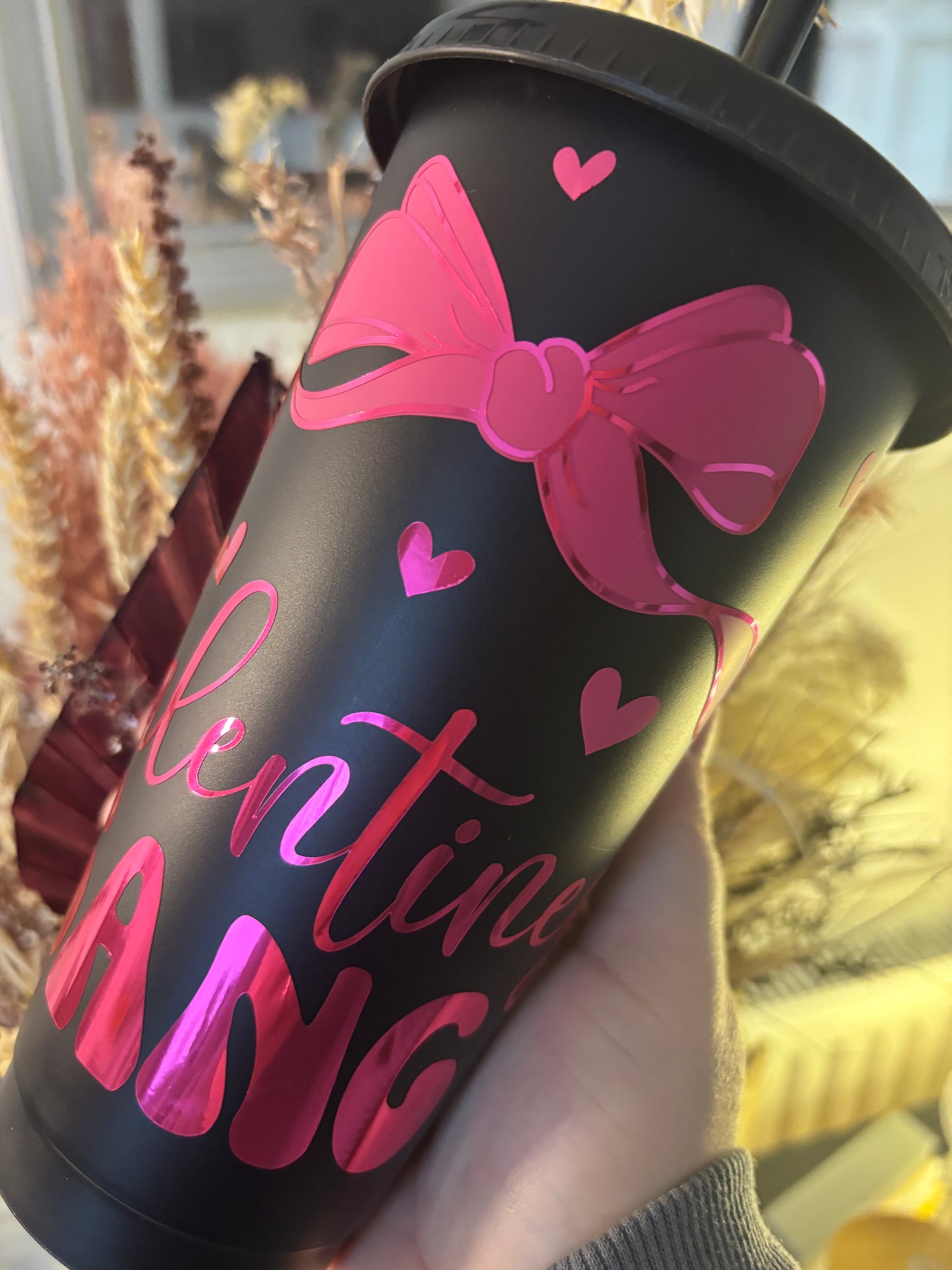 Galentines Black Cold Cup