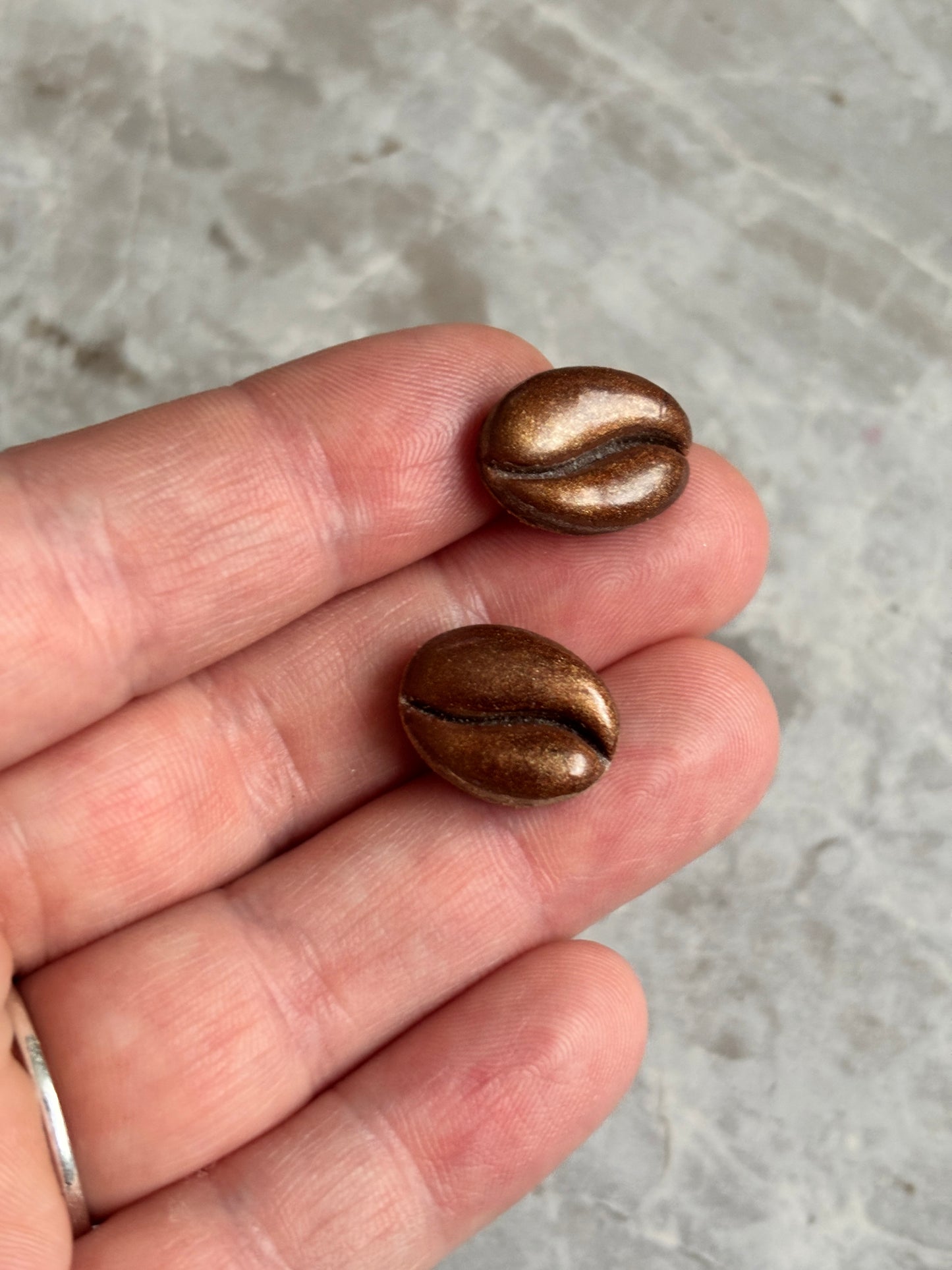 Coffee Bean Earrings