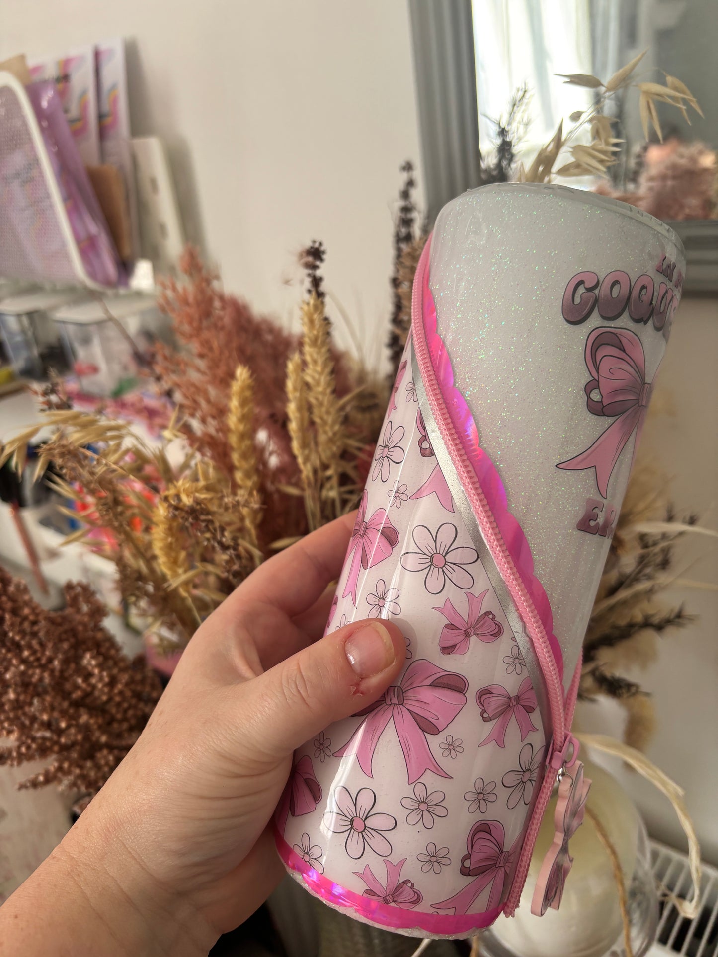 Bow Metal Zipper Tumbler