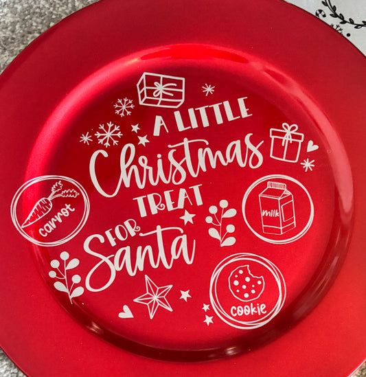 Acrylic Christmas Eve Plates