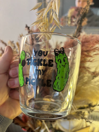 You Tickle My Pickle Glass Mug