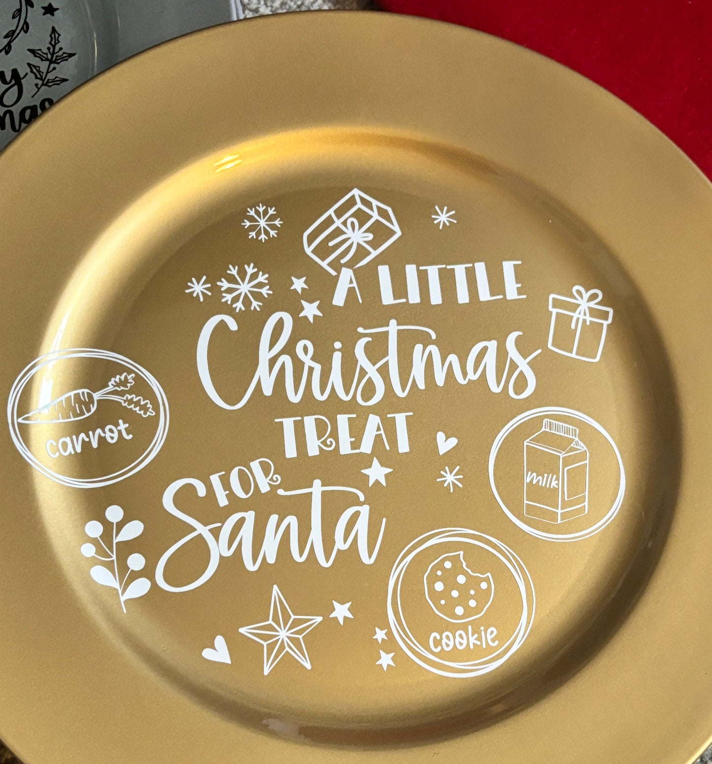 Acrylic Christmas Eve Plates