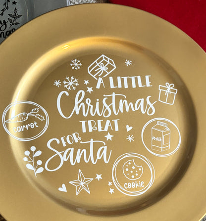 Acrylic Christmas Eve Plates