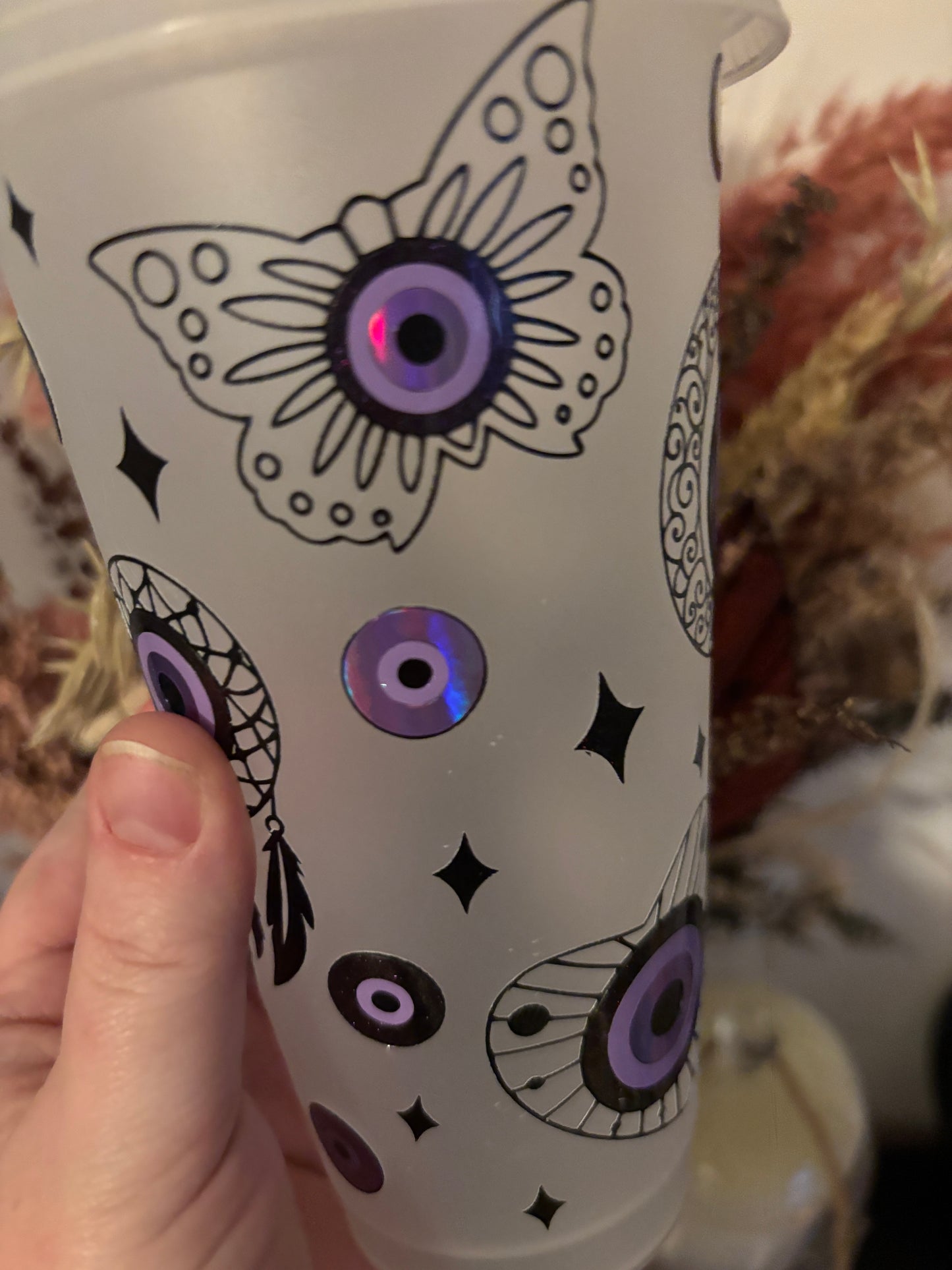 Purple Dream Catcher Cold Cup