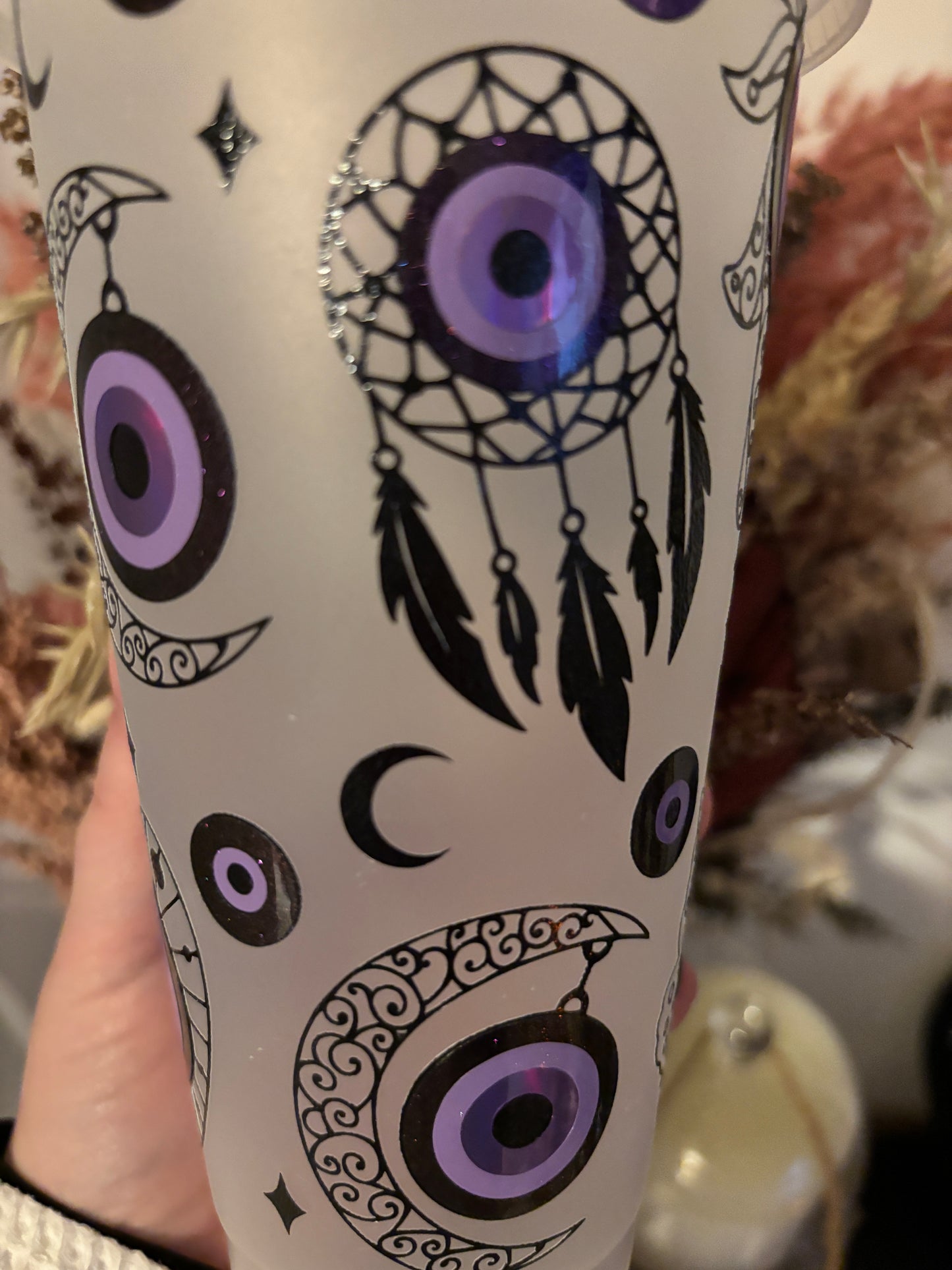 Purple Dream Catcher Cold Cup