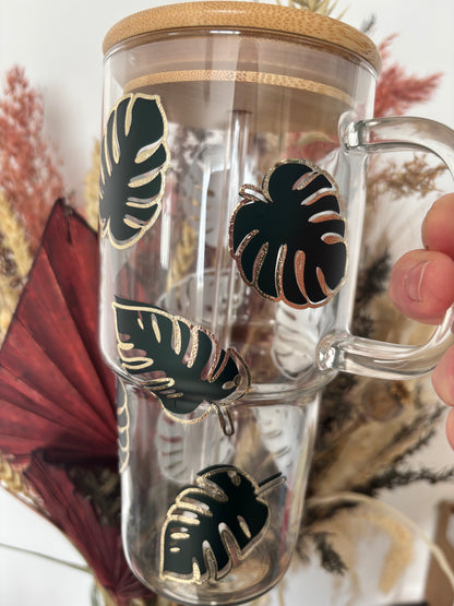 Leaf Print Glass Stanley