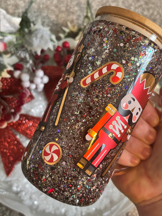 Nutcracker Glass Snow Globe