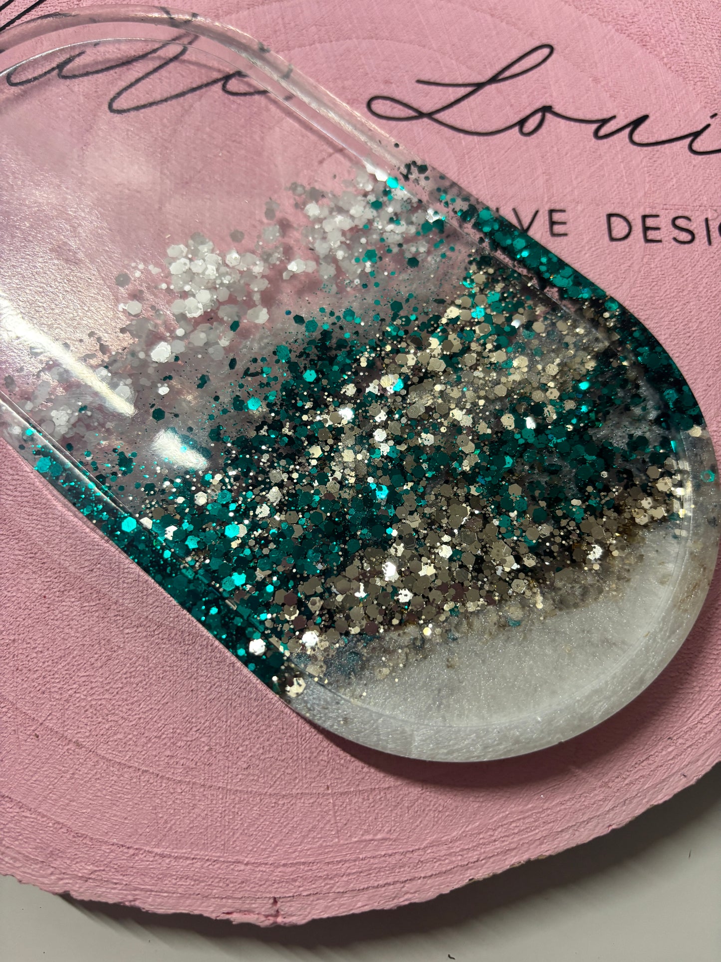 Resin & Glitter Tray