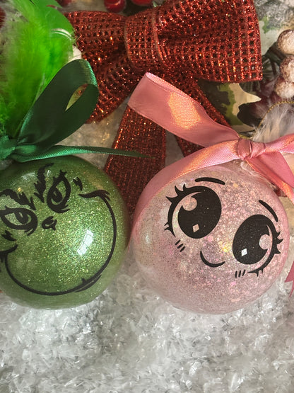 Grinch and Cindy Baubles