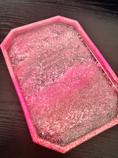 Splash Glitter Large Resin Tray