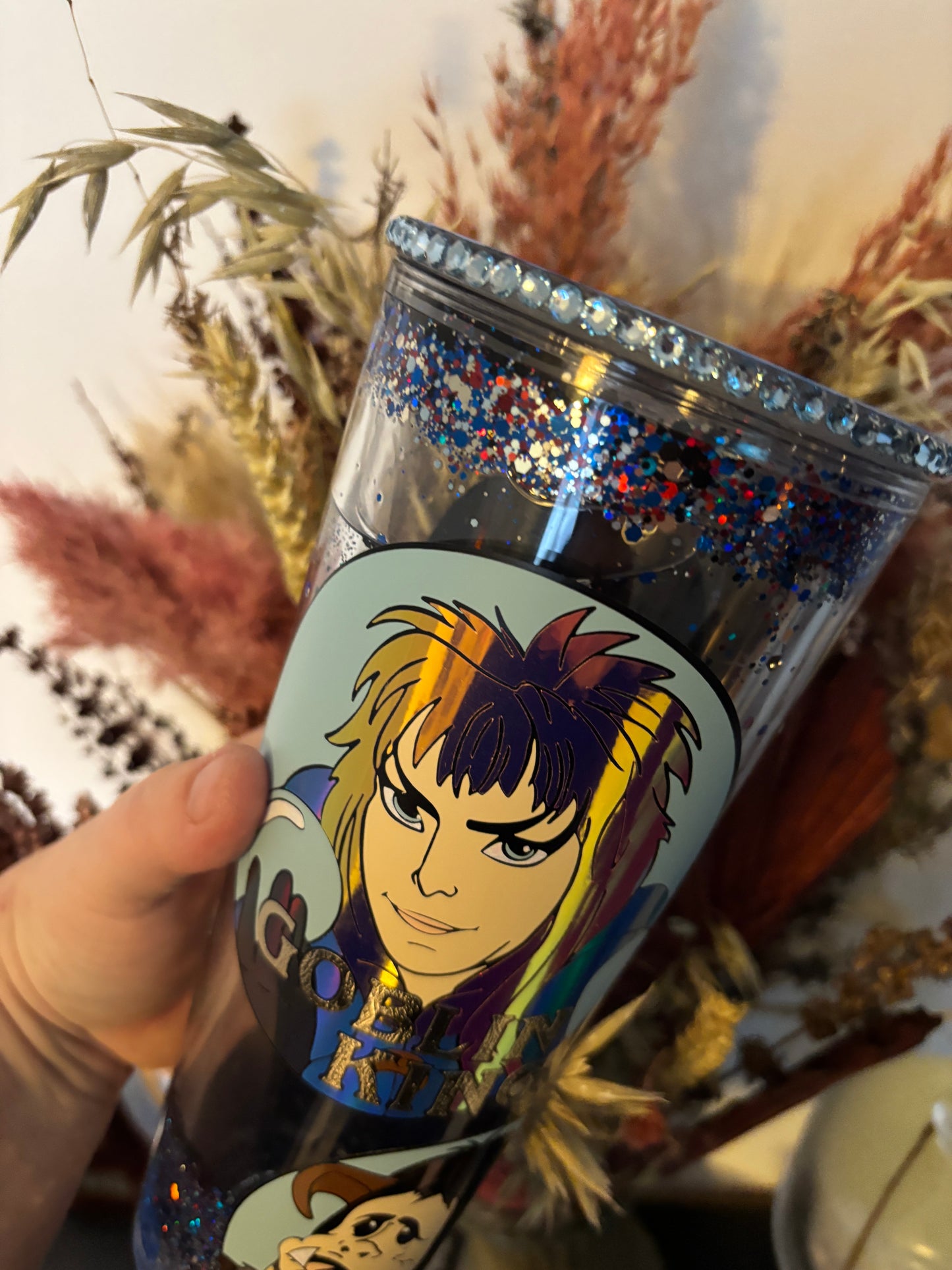 Goblin King Acrylic Snow Globe Tumbler