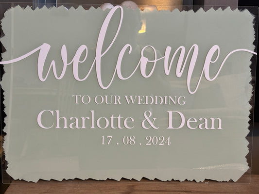 Wedding Welcome Sign